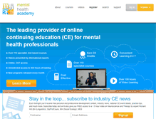 Tablet Screenshot of mentalhealthacademy.net